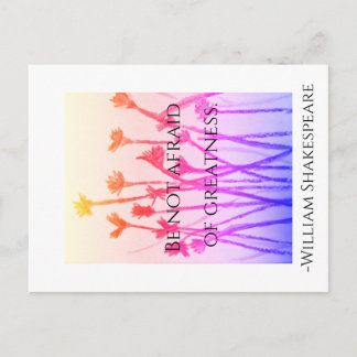 Keine Angst vor Größe Postkarte