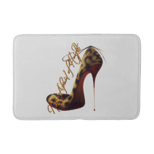 "Keine Angst vor Höhen" Tres Chic High Heel Badematte