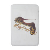 "Keine Angst vor Höhen" Tres Chic High Heel Badematte (Vorderseite Vertikal)