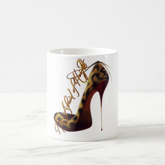 "Keine Angst vor Höhen" Tres Chic High Heel Design Kaffeetasse (Mittel)