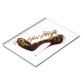 "Keine Angst vor Höhen" Tres Chic High Heel Design Notizblock (Linke Seite)