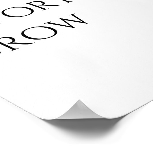 Keine Angst vor Veränderung - Motivierend Poster (Ecke)