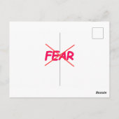 Keine Angstblase Postkarte (Rückseite)