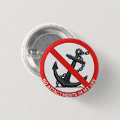 Keine Anhänge in meinem Leben Button (Vorne & Hinten)