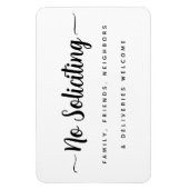 Keine Anmeldung, Lieferung Willkommenstür Magnet (Vertikal)