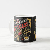 Keine Anrufe, Nur Text Kaffeetasse (Vorderseite Links)