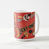 Keine Anrufe, Nur Text Kaffeetasse (VorderseiteRechts)