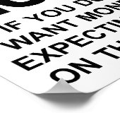 Keine Anwälte, die ein Zeichen warnen Poster (Ecke)