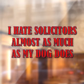 Keine Anwälte Fensteraufkleber (Blatt 2)