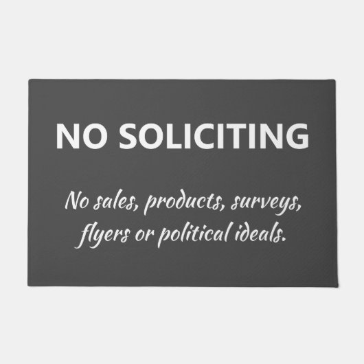 Keine Anwerbung Fußmatte (Vorderseite)