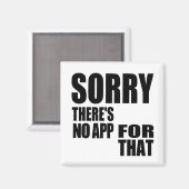 Keine App dafür Magnet (Vorderseite/Rückseite)