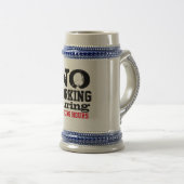 Keine-Arbeit-Trinkstunde Stein, Lustiges Geschenk Bierglas (VorderseiteRechts)