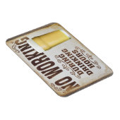 Keine Arbeit während der Essenszeiten Pub Bar lust Magnet (Rechte Seite)