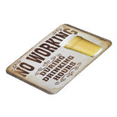 Keine Arbeit während der Essenszeiten Pub Bar lust Magnet (Linke Seite)