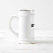 Keine Arbeit während der Trinkzeiten lustiges Schl Bierglas (Links)