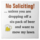 Keine Aufforderung, es sei denn, Sie fallen von Bi Fliese (Vorderseite)