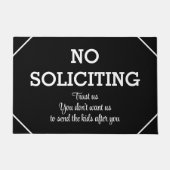 Keine Aufforderung zu funny Zitat Doormat Fußmatte (Vorderseite)