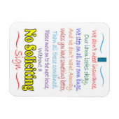 Keine Aufforderung zum Signieren von Magnet (Horizontal)