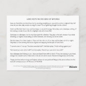 Keine Aufzeichnung von Fehlern (SJNS) Postkarte (Rückseite)