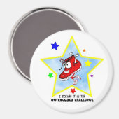 KEINE AUSGABEN Challenge Magnet (Vorderseite/Rückseite)