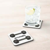 "Keine Ausreden" Dumbells-Untersetzer Getränkeuntersetzer (Rechte Seite)