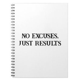 Keine Ausreden für Motivierend MännerNotebook Notizblock