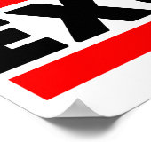 Keine Ausreden machen Poster (Ecke)