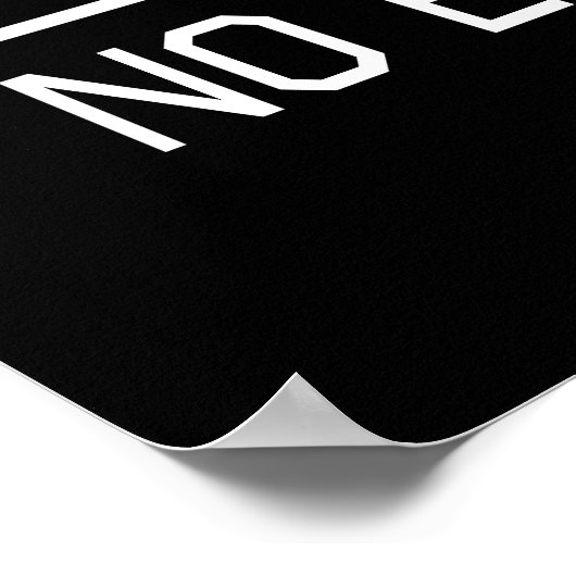 Keine Ausreden machen Poster (Ecke)