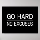 Keine Ausreden machen Poster (Vorne)