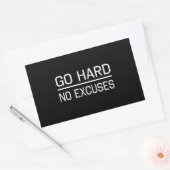 Keine Ausreden machen Rechteckiger Aufkleber (Umschlag)