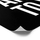 Keine Ausreden mehr machen - Motivierend Poster zu (Ecke)