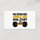 Keine Ausreden Monkey, Personal Trainer/Gym Instru Visitenkarte (Vorderseite)