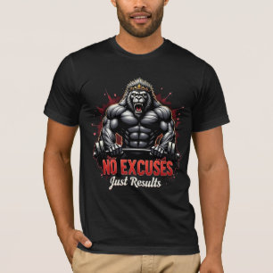 Keine Ausreden – Nur Ergebnisse Beast Mode Goril T-Shirt