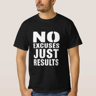 Keine Ausreden, nur Ergebnisse Hoodie Gym Motiva T-Shirt