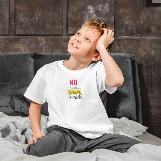 Keine Ausreden nur Ergebnisse T-Shirt