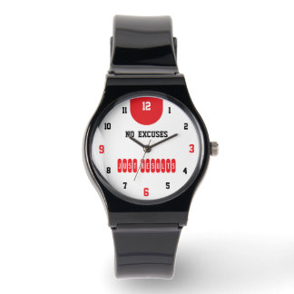 Keine Ausreden, Nur Ergebnisse Weiß Armbanduhr