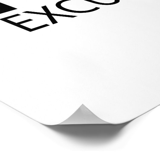 Keine Ausreden Poster (Ecke)