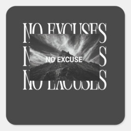 KEINE AUSREDEN  Sticker – Minimalistischer Motivat