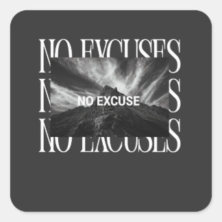 KEINE AUSREDEN  Sticker – Minimalistischer Motivat
