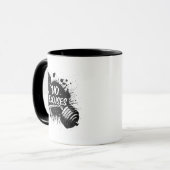 Keine Ausreden Tasse – Fette Motivations-Kaffeetas (Vorderseite Links)