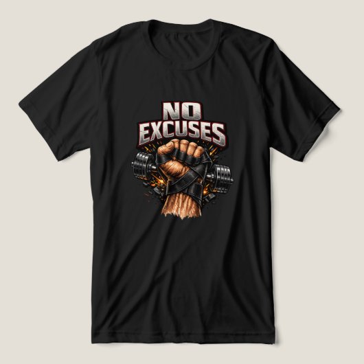 Keine Ausreden Tri-Blend Shirt (Design Vorderseite)