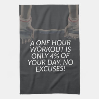 Keine Ausreden - Workout-Motivierend Geschirrtuch