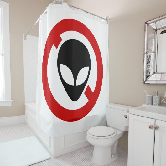 KEINE AUSSERIRDISCHEN DUSCHVORHANG (Beispiel)