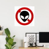 KEINE AUSSERIRDISCHEN POSTER (Heimbüro)
