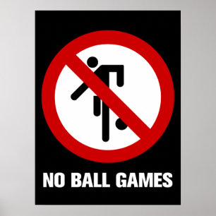 Keine Ballspiele ⚠ Thai Park Schild ⚠