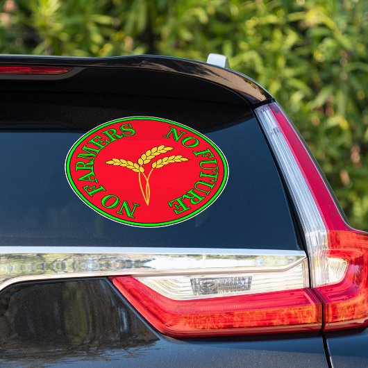 Keine Bauer, kein Essen, keine Zukunft. Protest de Aufkleber