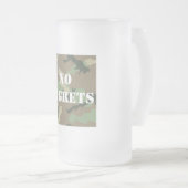 Keine Bedauern-Camouflage-Tasse Mattglas Bierglas (VorderseiteRechts)