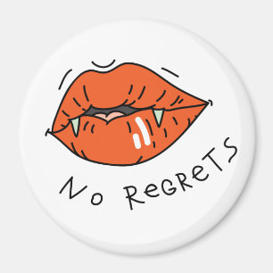 Keine Bedauernswerte Rote Lippen Anti-Valentin Magnet
