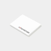 Keine Begrüßung per Handschlag Post-it Klebezettel (angewinkelt)