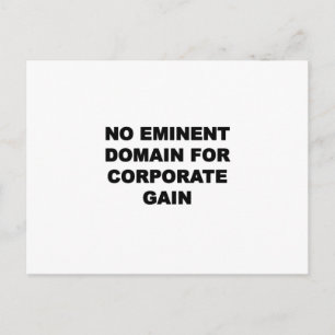 Keine bekannte Domäne für Unternehmensgewinne Postkarte